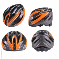 CAPACETE POKER BIKE OUT MOLD - PRETO/LARANJA